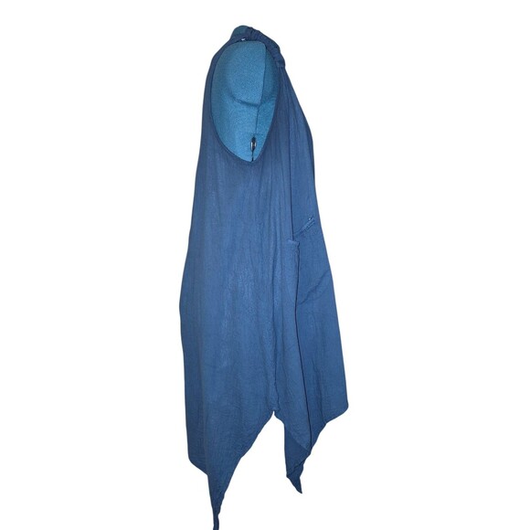 Harem Pants Co. Cotton Midi Dress Lagenlook Artsy Asymmetrical Layered Size 2X - Picture 4 of 8